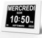 XAYKEN 7 Pouce LCD Horloge Numérique Calendrier avec Date Jour Et Heure Non-Abrégée Auto Dimming 8 Langues HD Display Rappel pour Alzheimer Les Personnes âgées et Les Enfants Noir