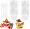 BEENNA 50 Stück Dessertbecher mit Löffeln, 160 ml Joghurt Parfait Becher aus Kunststoff für Partys, Mini Dessertbecher mit Löffeln, Dessert Shooter Becher für Pudding, Mousse, Obst, Dessert und Eis