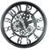 EpheyFIF 40,6 cm große Gartenwanduhr, große Outdoor-Dekoration, offenes Gesicht, Wandbehang, Heimdekoration, Vintage-Stil, Garten-Wanduhr mit klaren arabischen Ziffern für Terrasse, Pool, Lanai