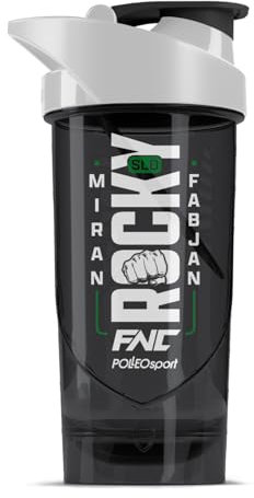 Shieldmixer Hero Pro Classic Shaker Rocky Gourde de fitness sans BPA Noir 700 ml