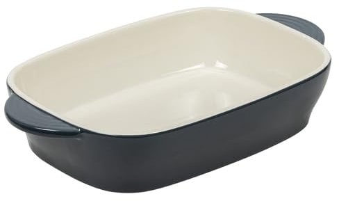 RESTO Auflaufform 1L., rechteckige Backform, Brotbackform kratz- und schnittfest aus Keramik, für Quiche, Lasagne, Brownie, Auflauf