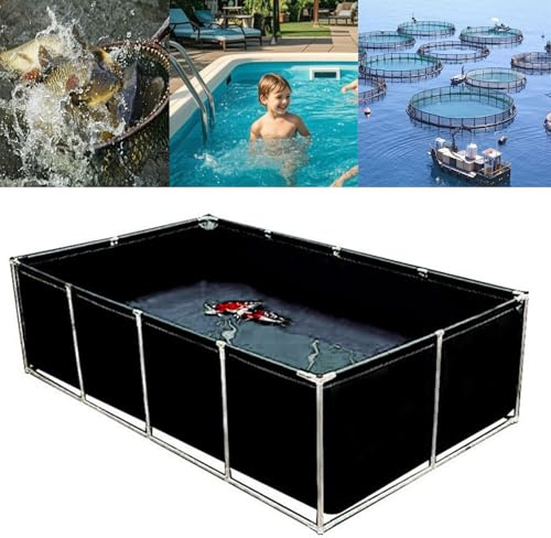 Moubhjd With Metal Bracket Large Fold Aquarium Transparent Aquarium Pool Pond Transparent Viewing Window For Breeding Koi Agricultural, Easy To Install