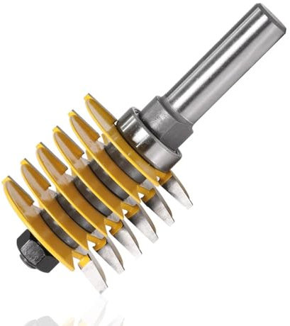 1pcs 2 Teeth 1-7/8 Adjustable Finger Joint Router Bit Woodworking Milling Cutter For Wood Bit Face Mill End Mills