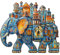 Wooden Puzzles for Adults, 250pcs Wood House Elephant Puzzle, Unique Animal Shape Puzzles with Wood Box, 34 * 29.8cm Wooden Puzzle for Family Game and Birthday Gifts for Friend