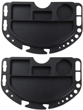 BEBEMOKO 2Pcs Bike Repair Tool Pallet Tray Organizer for Mechanics Workbench Portable Mountable Bike Accessories Holder Material Storage Rack for Cycle Maintenance