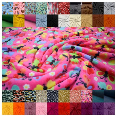 Fabrics-City Bunt Alpenfleece Stoff bedruckt, doppelseitig, superweich & warm, AntiPilling, perfekt für gemütliche Kleidung, Winteraccessoires, Nähideen, Kinder Erwachsene, 5558