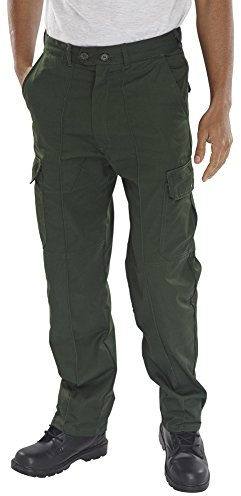 SUPER CLICK DRIVERS TROUSERS BOTTLE GREEN 34