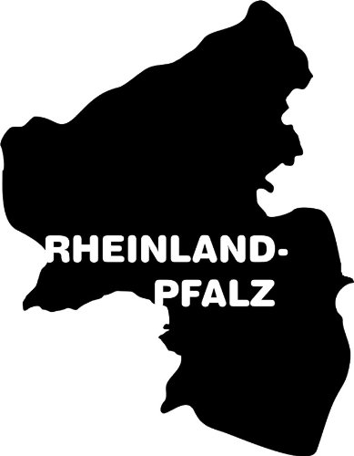 blattwerk-design KFZ-Aufkleber Rheinland-Pfalz schwarz