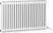 Manissa Electric 2 Column White Radiator Traditional 600h x 1164w Column Radiator with PTC Element Old Cast Iron Type School Radiator