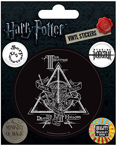 Harry Potter - Symbols, Vinyl-Aufkleber, 10 x 12.5 cm
