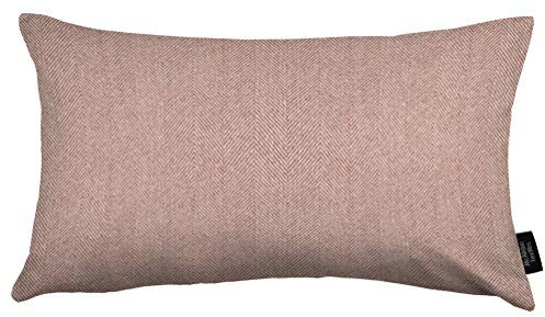 McAlister Textiles Herringbone Tweed | Kissenbezug für Sofakissen in Flieder Violett | 30 x 50 cm | traditionelles gewobenes Fischgräten-Muster | Deko Kissenhülle für Sofa, Bett, Couch