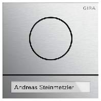 Türstationsmodul System 106 Aluminium GIRA 5565926