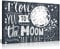 Panther Print Kunstdruck auf Leinwand „I Love You To The Moon & Back“, 45,7 x 30,5 cm