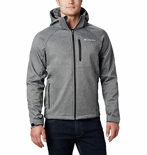 Columbia Men's Cascade Ridge Softshell, Softshell Jacket, Charcoal Heather, Size S