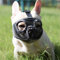 JYHY Maulkorb für Hunde mit abgeflachter SchnauzeFranzösische Bulldogge Maulkorb -verstellbar, atmungsaktiv: Französische Bulldogge, Pekingese, Shih-Tzu, Mops (Grau, L(38-64cm))
