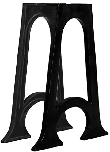 vidaXL 2X Esstischbein mit Geschwungenem Fuß A-Rahmen Industrie-Stil Tischbein Tischfuß Möbelfuß Möbelbein Tischbeine Tischfüße Gusseisen