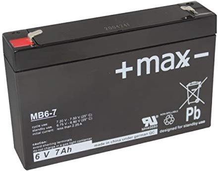 Akku kompatibel KS7-6 6V 7Ah AGM Blei Batterie wiederaufladbar wartungsfrei