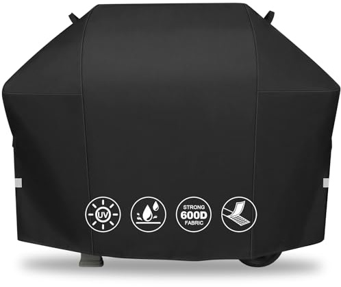 7134 Housse de Barbecue pour Weber Genesis II LX série 300 E-330, E-310, S-310, S-330, S-335, S-340, Char-Broil, Landmann, Brinkmann, Housse BBQ 600D résistante, imperméable et Anti-UV
