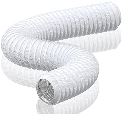 HG Power Abluftschlauch Ø150mm Länge 5m Flexibel PVC Alurohr Lüftungsschlauch Schallgedämmter Wärmeisolierung Alu Flex-Schlauch Abluftrohr für Abluftventi