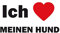 Ich Liebe Meinen Hund Fahne (V18) - 90x150cm