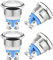 TANCUDER 4 Pcs Interruttore a Pulsante 16mm Momentaneo in Metallo Impermeabile DIY Rotondo ON OFF per Foro di Montaggio Auto Campanello (Argento)