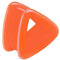 Taffstyle Flesh Tunnel Ohr Piercing Ear Plug Ohrpiercing Bunt Silikon Dreieck Flexibel 10 mm Orange