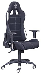 Inter Link - Gaming - Sedia da ufficio - Sedia ergonomica - nero e bianco - Gaming White