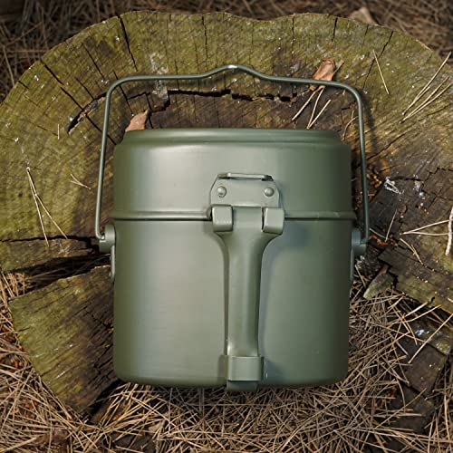 Set di pentole da campeggio con pentole e padella Set cucina militare 3 piazze
