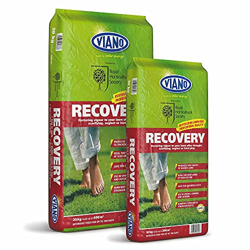 Suttons Seeds Viano, RHS Recovery, Revitalising Lawn Feed, Restores Vigour, Ideal For New Lawns of Seed or Turf, Contains Humifirst (1, 10kg)