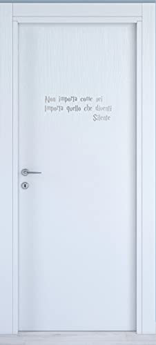 Aufkleber mit Spruch Harr Potter Silent für Auto Tür Kinderzimmer Haus Zuhause Schlafzimmer - Vinyl Farbe wählbar Cod.I0057 (Silber)