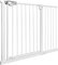 XMTECH Türschutzgitter Ohne Bohren Treppengitter für Kinder 105-115cm breit，Auto-Close Baby Türgitter Treppen Absperrgitter mit Druckbefestigung,Safety Gate, 180° Zweiwegeöffnung Weiß