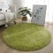 Lifup Teppich Shaggy Anti Rutsch Pflegeleicht, Rund Langflor Teppich für Wohnzimmer Schlafzimmer Kinderzimmer Gras Grün 180 cm