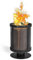 gartendekoparadies.de Feuerkorb für Schwedenfeuer Gesamthöhe 30 cm Feuerstelle Gartendeko aus Stahl