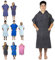 COR Surf Handtuch Poncho für Erwachsene - Weicher, schnell trocknender Bade Poncho aus Mikrofaser, Kapuzenhandtuch mit Taschen, leicht und farbecht, erhältlich, Grau, L