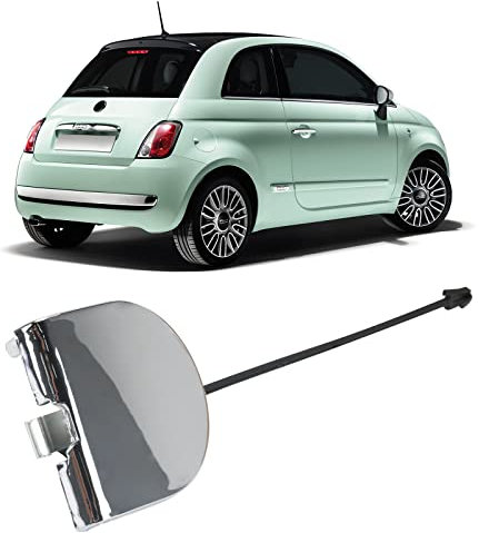 Copertura Gancio Traino Sostituzione per Fiat 500 2007-2012, Auto Copertura Paraurti Posteriore Gancio, 735455393