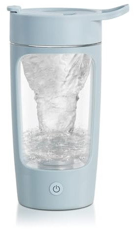 JOTER & LIBEAR Electric Shaker Bottle, Made with Tritan - BPA Free - Portable Mixer Cup/USB Rechargeable Shaker Cups for Protein Shakes and Meal Replacement Shakes, 22 oz (Blue)