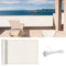 LOVE STORY Écran de Confidentialité pour Balcon 100x400cm avec Tissu HDPE,（Crème） Couverture de Balcon pour l'ombre, Écran Protecteur de Clôture avec œillets, Protection UV pour Jardin Extérieur