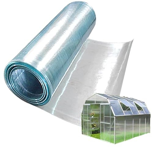 NIANXINN Polycarbonat Dachplatte Gewächshaus Platten,Leicht Zu Schneiden 0.8mm Glasfaser-Platte,Regenfeste,UV-Schutz Tageslichtplatten Stegplatten Ersatzplatten für terrassenüberdachung (0.7x5m)