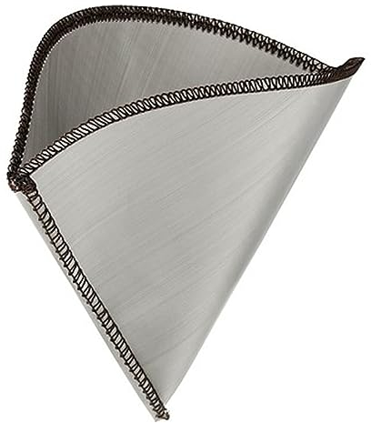 XPEX Filtri per caffè Riutilizzabili in Acciaio Inox Filtro per Macchina da caffè per Filtri a Mano Supporto per Filtro per Macchina da caffè Filtro per Macchina da caffè Dimensioni 4 1-4 Tazze