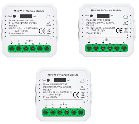 [Funzione Percentuale]Interruttore Tapparelle WiFi, Modulo Comando Smart per Tapparelle Elettriche, Controllo App Smart Life, Comando Vocale (3)