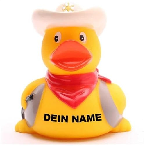 DUCKSHOP Badeenten - personalisierbar (Ente Cowboy)