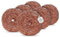 FUSL Lot de 6 éponges de nettoyage antibactériennes en cuivre anti-rayures pour acier inoxydable, céramique, verre, vitrocéramique et plus encore, durables et hygiéniques, universelles pour la cuisine