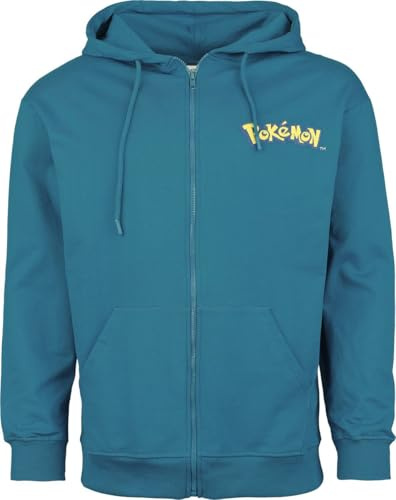 Pokémon Relaxo Männer Kapuzenjacke türkis Fan-Merch, Gaming
