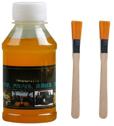 Headliner Repair Glue,Strong Fabric Adhesive,Super Glue All Purpose,Fast Dry Car Inside Roof Cloth Repair Glue,Strong Adhesion,Large Capacity,Waterproof and High Temperature Resistant(with Brushes)