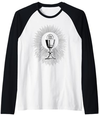 Calice pour messe catholique Eucharistie Première Communion Manche Raglan