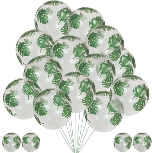 Palloncini Lattice Palma, 24 Pezzi Lattice Palloncini Tropicale, Tropicale Palloncini Decorazioni, Ballon Tropicale, Palloncini Compleanno Hawaiano, Palloncini Decorativi Hawaiani