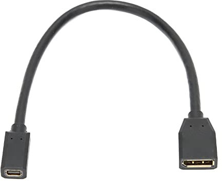 NutriEss Adaptateur DisplayPort 8K MINI Displayport Femelle à DP Femme Câble d'extension Ultra Haute vitesse 32.4 Gbps Bande passante HBR3 pour 8K 4K 2K 1080P Moniteurs de jeu PC PC 0. PVC