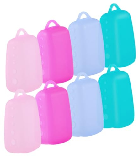 OSOLADY Fundas para Cabezales de Cepillo de Dientes de Viaje, 8 Piezas | Silicona, Formato Portátil, Uso Diario Desplazamientos, Accesorio Ligero para Guardar y Cubrir Cabezales