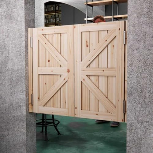 XAXIAOZ Porte battante Rustique en Bois pour Cuisine, Salle de Bain, Bar, entrée, Style Western Barn Cafe, pour intérieur et extérieur
