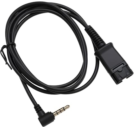 OTOTEC Headset-Adapter QD auf 3,5-mm-Stecker Kabel 1 Meter Lang Kompatibel mit Plantronics Kompatibel mit Samsung-Smartphone